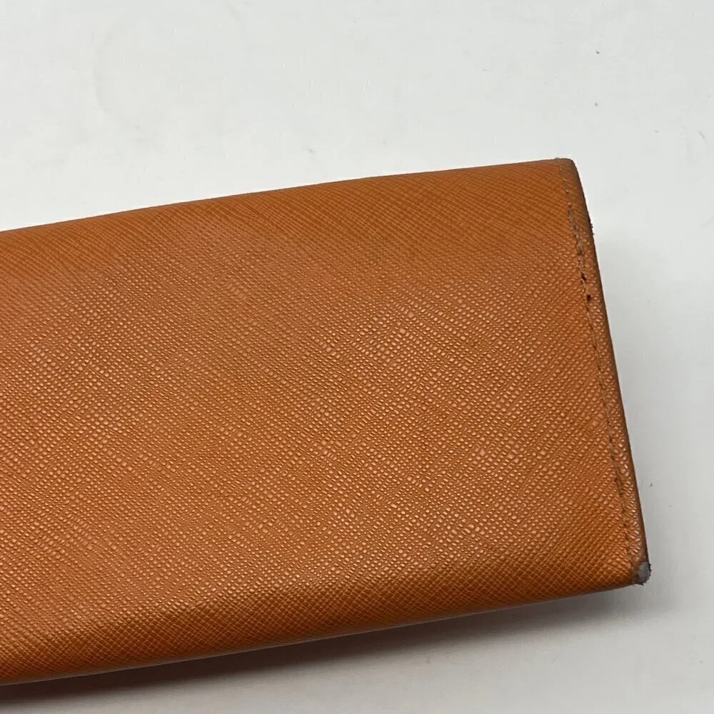 Tory Burch sunglasses glasses case orange soft logo